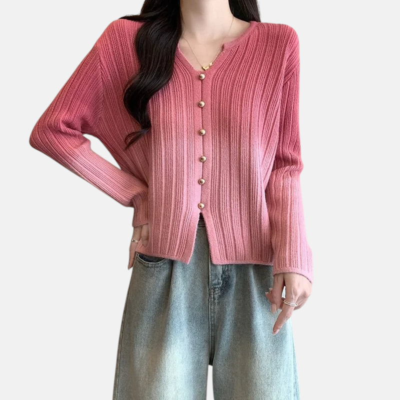 Pull dégradé rose