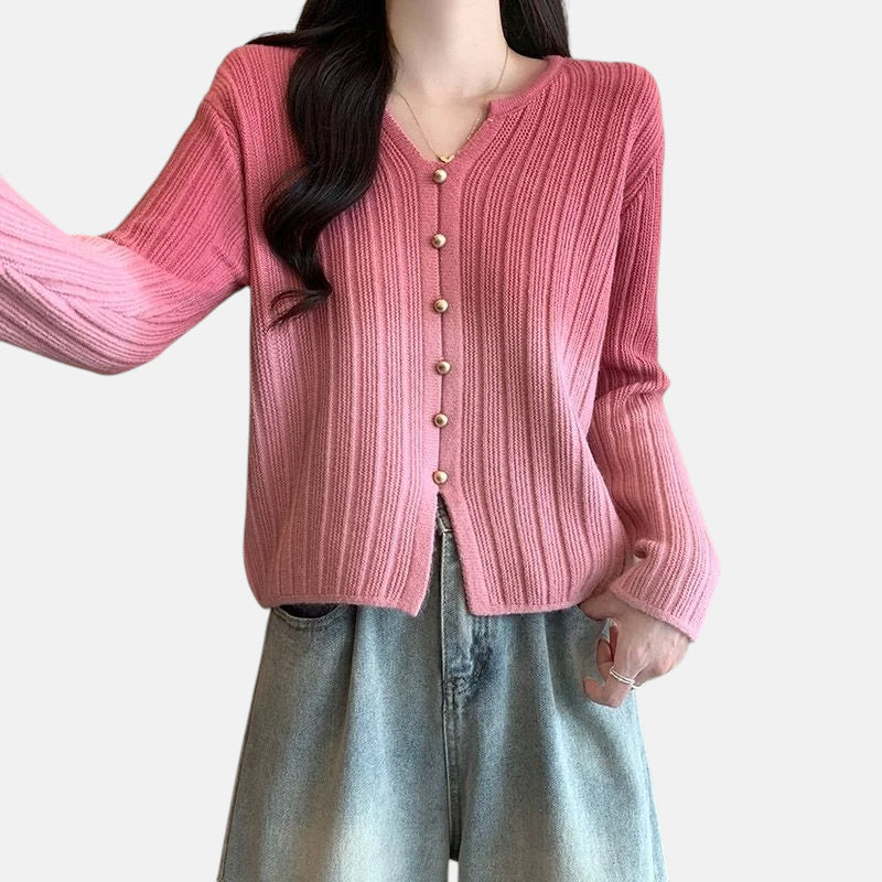 Pull dégradé rose