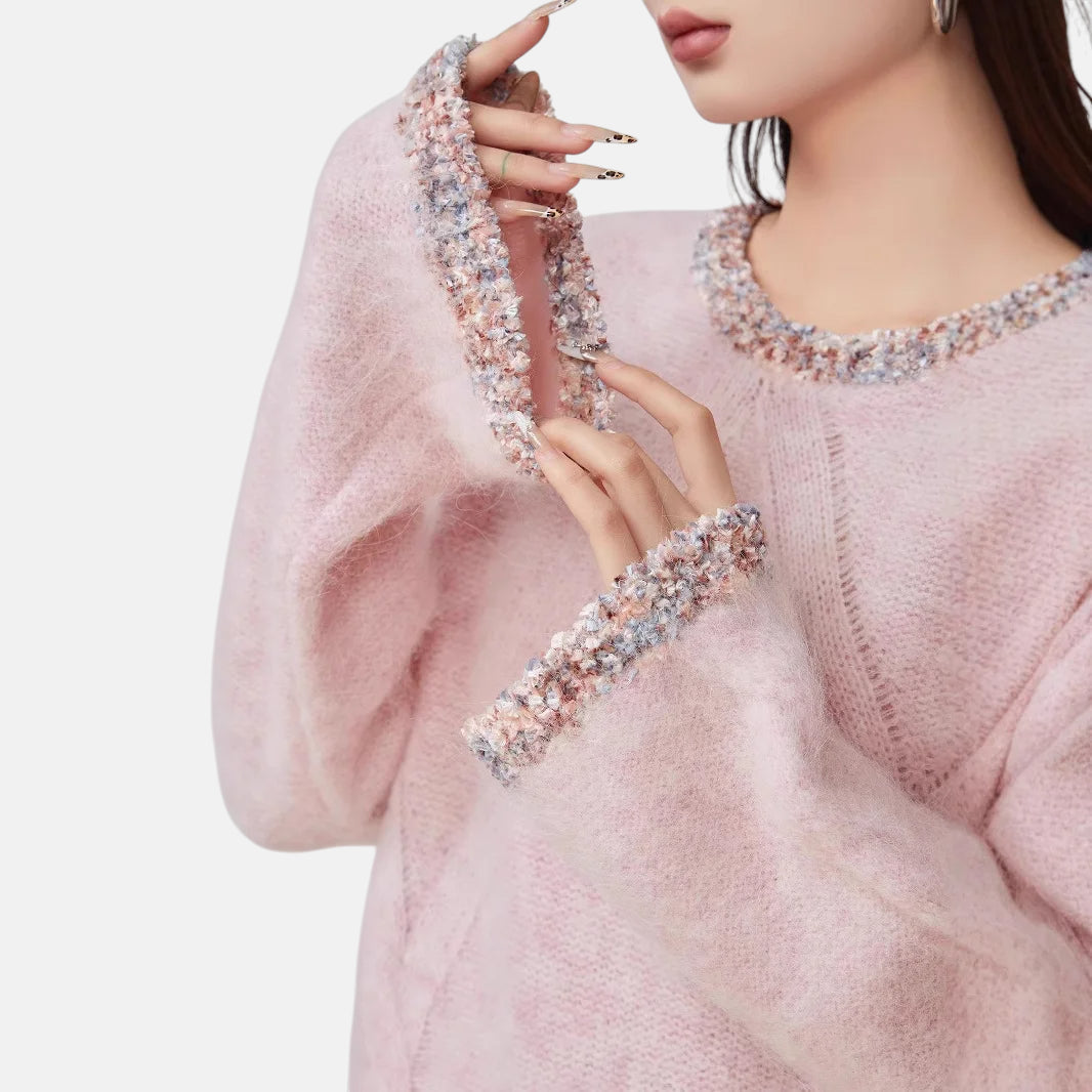 Pull rose doux