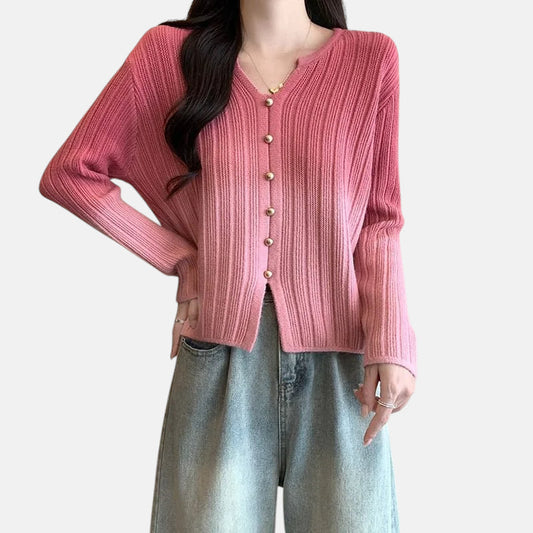 Pull dégradé rose