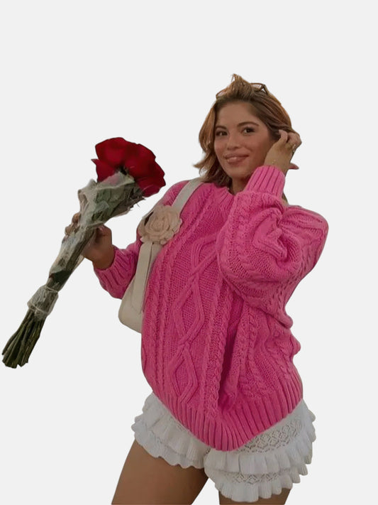 Pull rose vif