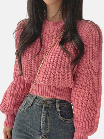 Pull vieux rose femme