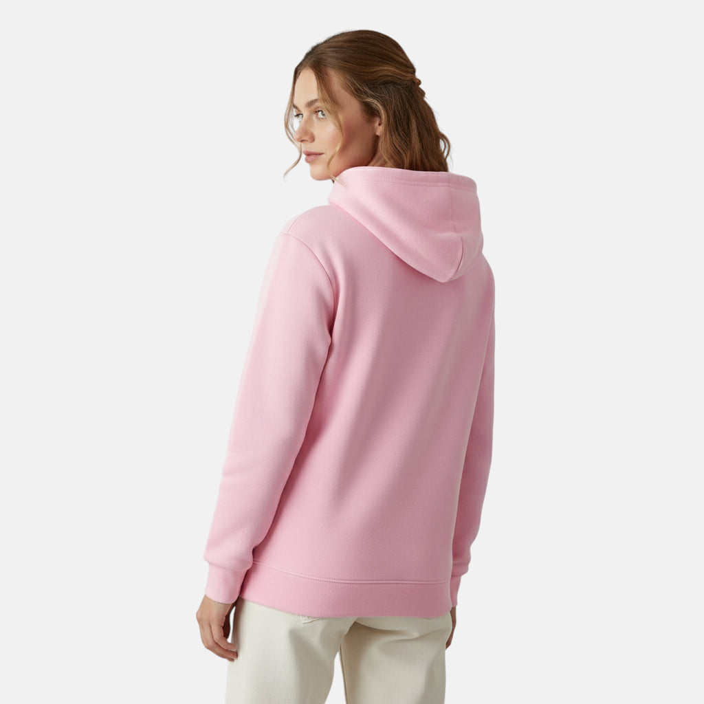 Pull à capuche rose pâle