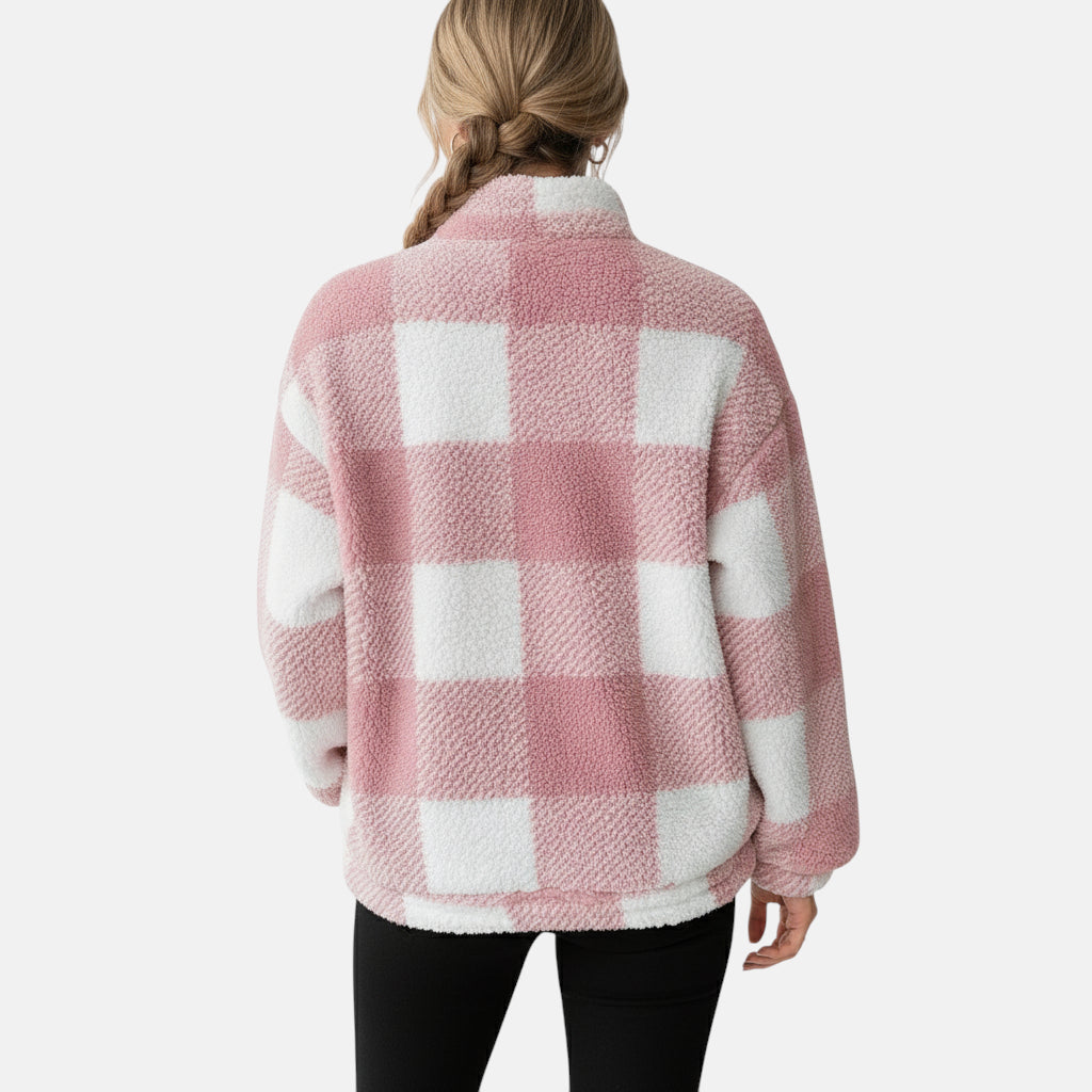 Pull polaire rose